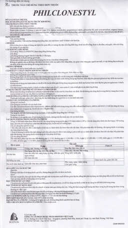 Thuốc giãn cơ Philclonestyl 125mg Boston điều trị đau do cứng cơ (5 vỉ x 10 viên)