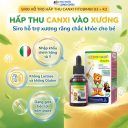 Siro hỗ trợ hấp thu canxi Fitobimbi D3 + K2 (30ml) 2