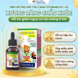 Siro hỗ trợ hấp thu canxi Fitobimbi D3 + K2 (30ml) 3