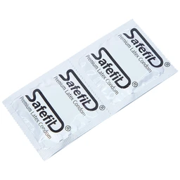 Bao cao su Safefit Comfortable S52 không mùi khó chịu, độ bền cao, khả năng co giãn tốt, chất bôi trơn (12 cái)