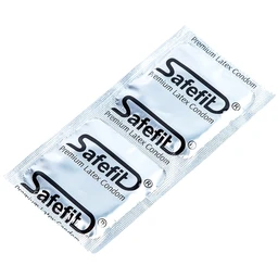 Bao cao su Safefit Dots Long Lasting S52 có vòng gân, hạt nổi, thắt chống tuột (12 cái)