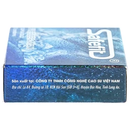 Bao cao su Safefit Freezer Max S52 chứa nhiều gel làm mát, kéo dài thời gian quan hệ (3 cái)