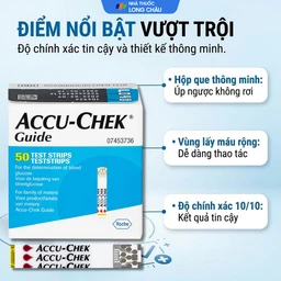 Que thử đường huyết Accu Chek Guide (50 que) 3