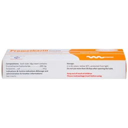 Kem bôi da Promethazin 2% Medipharco điều trị ngứa sẩn, mày đay, côn trùng đốt (1 tuýp x 10g) 