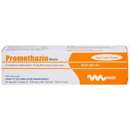 Kem bôi da Promethazin 2% Medipharco điều trị ngứa sẩn, mày đay, côn trùng đốt (1 tuýp x 10g) 