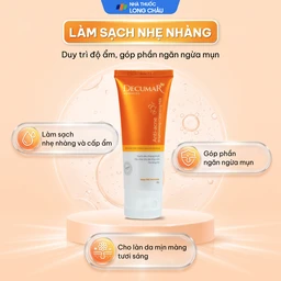Sữa rửa mặt Nano THC Decumar Advanced ngừa mụn và làm sáng da (50g) 2