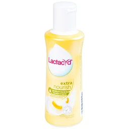 Dung dịch vệ sinh phụ nữ Lactacyd Extra Nouris hỗ trợ làm sạch nhẹ nhàng vùng kín, ngăn nhiễm khuẩn (150ml)