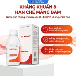 Nước súc miệng Dr.Xidinz chai 250ml hỗ trợ giảm viêm họng, viêm lợi 2