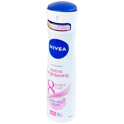 Xịt khử mùi Nivea Anti-Perspirant Extra Brightening 8 Super Food giảm tiết mồ hôi, ngăn mùi đến 48h (150ml) 