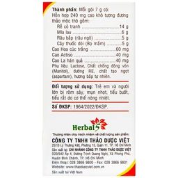 Bột nước mát Herbal Cool Extra - Vị Bắp (10 gói)