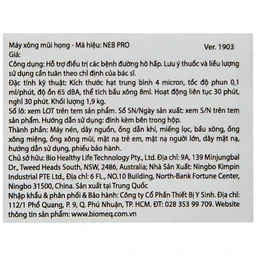 Máy xông khí dung Biohealth Neb Pro hỗ trợ điều trị bệnh lý về đường hô hấp