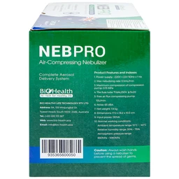 Máy xông khí dung Biohealth Neb Pro hỗ trợ điều trị bệnh lý về đường hô hấp