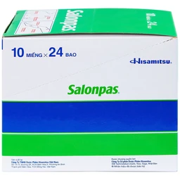 Cao dán Salonpas Hisamitsu giảm đau vai, đau lưng, đau cơ (24 gói x 10 miếng)