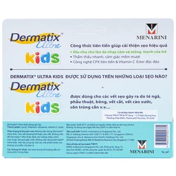 Gel hỗ trợ cải thiện sẹo Dermatix Ultra Scar Care For Kids Menarini phù hợp cho trẻ từ 3 tháng tuổi trở lên (5g)