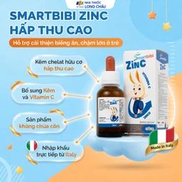 Siro hỗ trợ cải thiện biếng ăn Smartbibi Zinc (30ml) 2