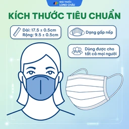 Khẩu trang 3 lớp TLR (50 cái) ngăn khói bụi, vi khuẩn 4