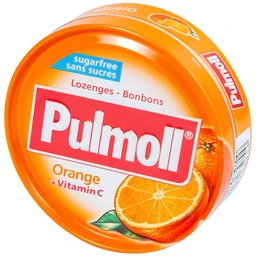 Kẹo Ngậm Không Đường Vị Cam Và Vitamin C Pulmoll (45g)