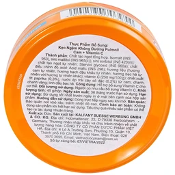 Kẹo Ngậm Không Đường Vị Cam Và Vitamin C Pulmoll (45g)