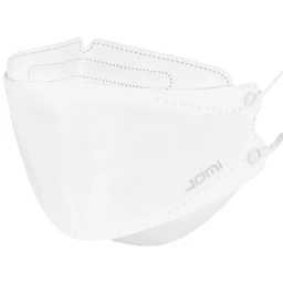 Khẩu trang 5 lớp Jomi 4D N95 màu trắng (5 cái) ngăn bụi mịn PM 2.5, ngăn ngừa 99% vi khuẩn