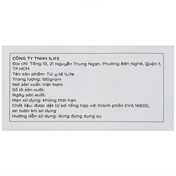 Túi y tế 1Life 100g đựng dụng cụ y tế, sơ cứu