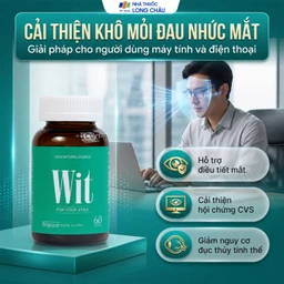 Viên uống tăng cường thị lực giảm mờ và nhòe mắt WIT For Your Eyes (60 viên) 3