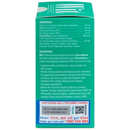 Viên uống tăng cường thị lực giảm mờ và nhòe mắt WIT For Your Eyes (60 viên)