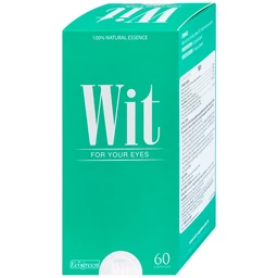 Viên uống tăng cường thị lực giảm mờ và nhòe mắt WIT For Your Eyes (60 viên)