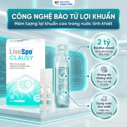 Bào tử lợi khuẩn giúp giảm rối loạn tiêu hóa, cân bằng hệ vi sinh đường ruột LiveSpo Clausy (25 ống x 5ml) 4