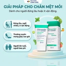 Gel bôi suy giãn tĩnh mạch chân Diosmin Expert Omniven Gambe (150ml) 4