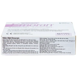 Viên đặt hậu môn Emoran Italy (6 viên) hỗ trợ điều trị trĩ và viêm trực tràng