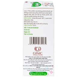 Siro hỗ trợ bổ phế, giảm ho, nhuận phế Ginkid Ho Cam NEW (80ml)