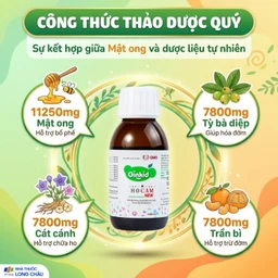 Siro hỗ trợ bổ phế, giảm ho, nhuận phế Ginkid Ho Cam NEW (80ml) 3