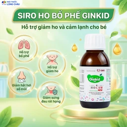 Siro hỗ trợ bổ phế, giảm ho, nhuận phế Ginkid Ho Cam NEW (80ml) 2