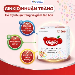 Siro Ginkid nhuận tràng bổ sung chất xơ giúp tiêu hóa tốt, giảm táo bón (3 vỉ x 5 ống x 10ml) 2