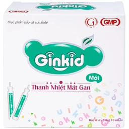 Siro Ginkid thanh nhiệt mát gan giúp giải độc gan, mát gan (4 vỉ x 5 ống x 10ml)