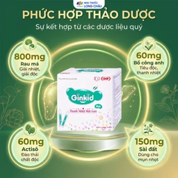 Siro Ginkid thanh nhiệt mát gan giúp giải độc gan, mát gan (4 vỉ x 5 ống x 10ml) 3