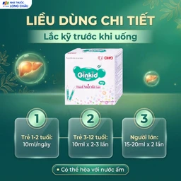 Siro Ginkid thanh nhiệt mát gan giúp giải độc gan, mát gan (4 vỉ x 5 ống x 10ml) 5