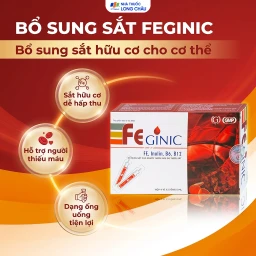 Dung dịch Feginic bổ sung sắt cho người thiếu máu do thiếu sắt (4 vỉ x 5 ống x 5ml) 2