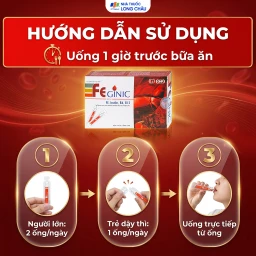 Dung dịch Feginic bổ sung sắt cho người thiếu máu do thiếu sắt (4 vỉ x 5 ống x 5ml) 5