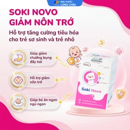 Bột hòa tan hỗ trợ giảm chướng bụng, đầy hơi, nôn trớ, khó tiêu cho trẻ Soki Novo (18 gói x 3g) 2