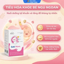 Bột hòa tan hỗ trợ giảm chướng bụng, đầy hơi, nôn trớ, khó tiêu cho trẻ Soki Novo (18 gói x 3g) 3