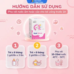 Bột hòa tan hỗ trợ giảm chướng bụng, đầy hơi, nôn trớ, khó tiêu cho trẻ Soki Novo (18 gói x 3g) 5