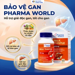 Viên uống hỗ trợ giải độc gan, giúp bảo vệ gan Milk Thistle Pharma World (60 viên) 2