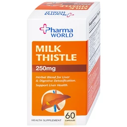 Viên uống hỗ trợ giải độc gan, giúp bảo vệ gan Milk Thistle Pharma World (60 viên)