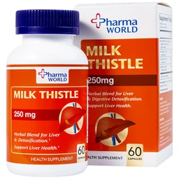 Viên uống hỗ trợ giải độc gan, giúp bảo vệ gan Milk Thistle Pharma World (60 viên)