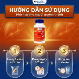 Viên uống hỗ trợ giải độc gan, giúp bảo vệ gan Milk Thistle Pharma World (60 viên) 5