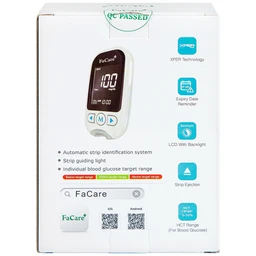 Máy đo 5 in 1 Facare FC-M168 (bluetooth) hỗ trợ đo đường huyết, Cholesterol, Acid Uric