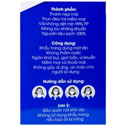 Khẩu trang 4 lớp ILT Liworldco màu trắng (50 cái)