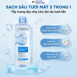 Nước tẩy trang L'Oréal Micellar Water Refreshing cho da hỗn hợp và da dầu (400ml) 2