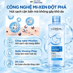 Nước tẩy trang L'Oréal Micellar Water Refreshing cho da hỗn hợp và da dầu (400ml) 3